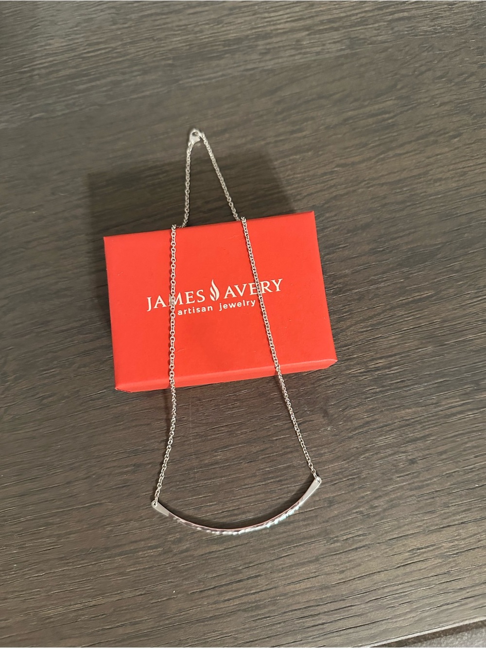 RETIRED James Avery Sterling Silver Charm Holder Necklace 18inches